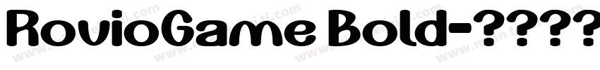 RovioGame Bold字体转换